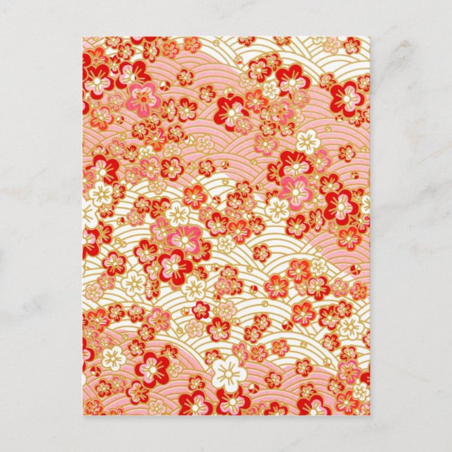 Asian Flower Blossoms Postcard (Front)
