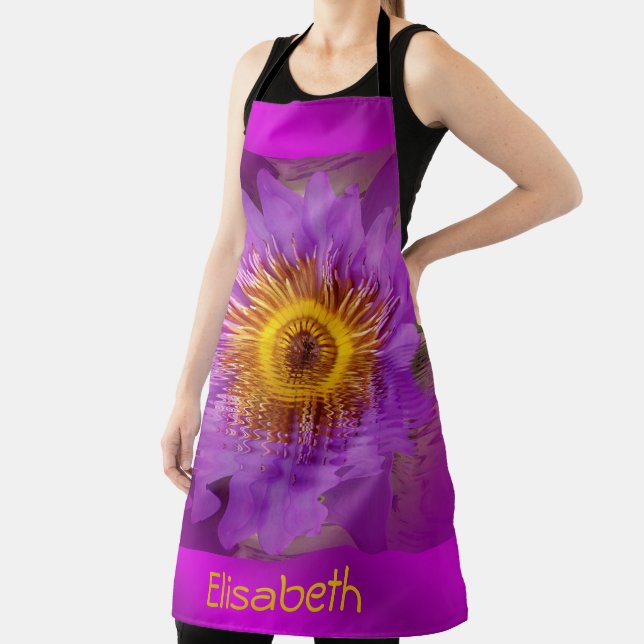 asian flower in lilac  apron (Insitu)