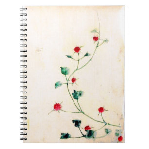 Asian Flower Spiral Notebook