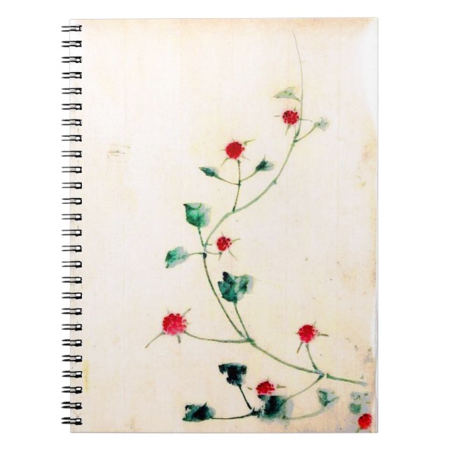 Asian Flower Spiral Notebook (Front)