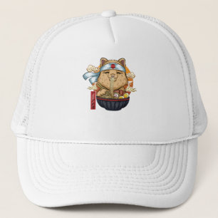 Asian Food Cat Trucker Hat