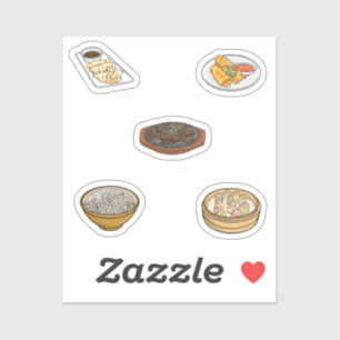 Asian food collection