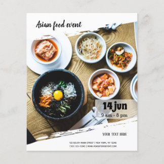 Asian food event flyer