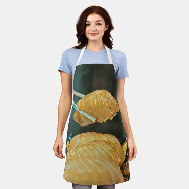 Asian food sushi lover apron (Worn)