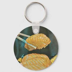 Asian food sushi lover key ring
