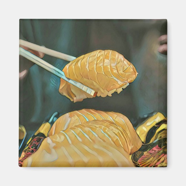 Asian food sushi lover magnet (Front)