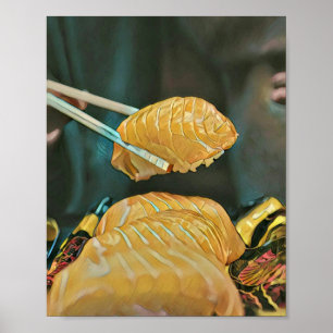 Asian food sushi lover poster