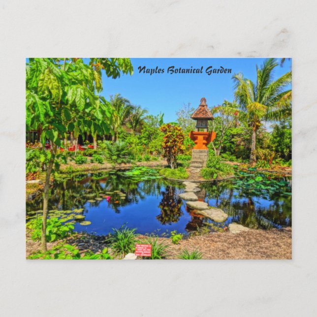 Asian Garden - Naples Botanical Garden Naples, FL Postcard (Front)