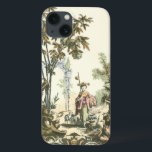 Asian Garden with Woman and Animals iPhone 13 Case<br><div class="desc">A lovely Asian style garden filled with various animals and monitored by a watchful woman. The scene conjures thoughts of the Garden of Eden,  complete with a snake slithering in the foreground. A perfect gift for the worldly,  well-travelled person in your life!</div>