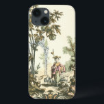 Asian Garden with Woman and Animals iPhone 13 Case<br><div class="desc">A lovely Asian style garden filled with various animals and monitored by a watchful woman. The scene conjures thoughts of the Garden of Eden,  complete with a snake slithering in the foreground. A perfect gift for the worldly,  well-travelled person in your life!</div>