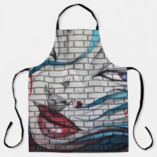 Asian Girl Graffiti Apron