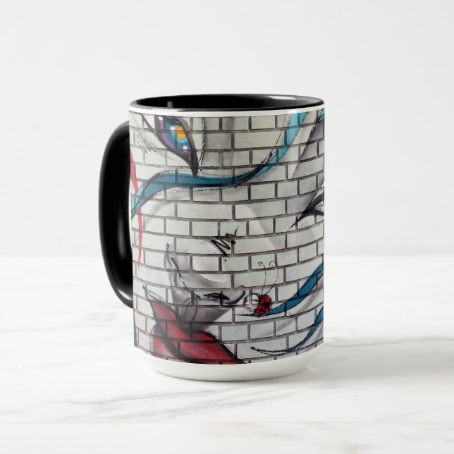 Asian Girl Graffiti  Mug (Front Left)