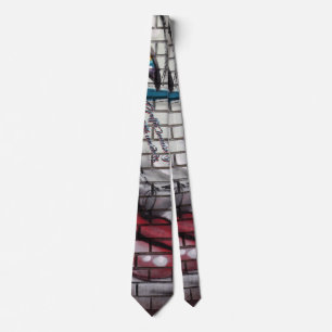 Asian Girl Graffiti Tie