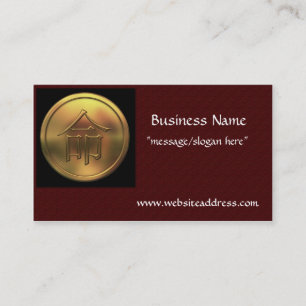 Asian Gold Coin "Destiny" Business Cards