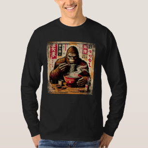 Asian Graphics, Ramen Bigfoot Anime Vintage Japane T-Shirt