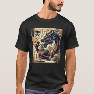 Asian Graphics, Ramen Dragon Anime Vintage Japanes T-Shirt