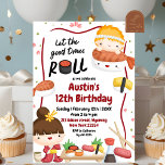Asian Hibachi Sushi Kids Birthday Invitation<br><div class="desc">Kid's Sushi Birthday Invitation,  Hand Drawn Birthday Party Invitation,  Let The Good Times Roll Birthday Invitation,  Sushi Birthday Party Invitation,  Roll Sushi Japanese Birthday Invitation,  Hibachi Kids Birthday Party,  Asian Sushi Birthday Dinner,  Sushi Japan Food Birthday Party</div>