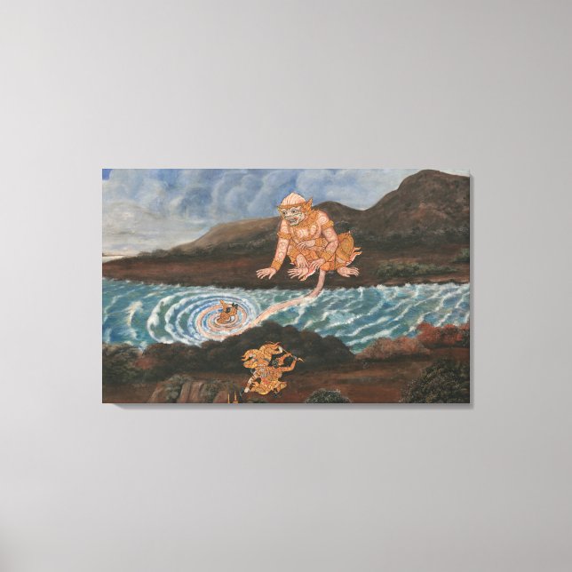 Asian history wrapped canvas (Front)