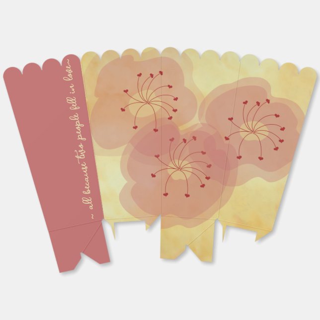 Asian Influence Lining Favour Boxes (Unfolded)