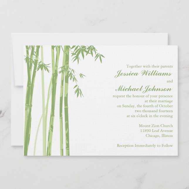 Asian Inspired Invitation (Front)