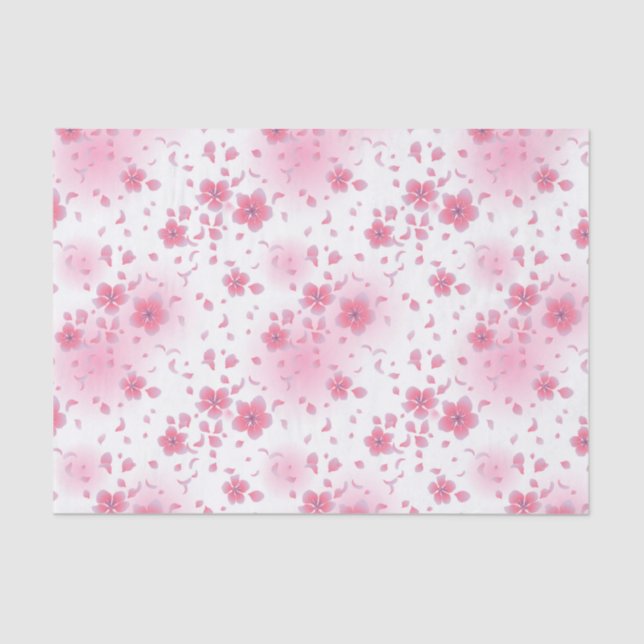 Asian Japanese Cherry Blossom Tissue Paper (Front)