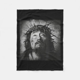 Asian Jesus, Christianity, Church, Asia, Jesus Fleece Blanket