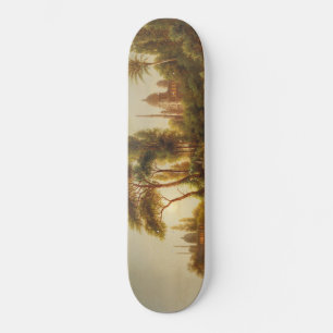 Asian Landscape in the Evening Light (Sunset Art) Skateboard