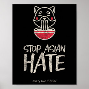 Asian Live Anti Racism Aapi Awareness Stop Asian H Poster