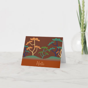 Asian-Look Tree Note Card