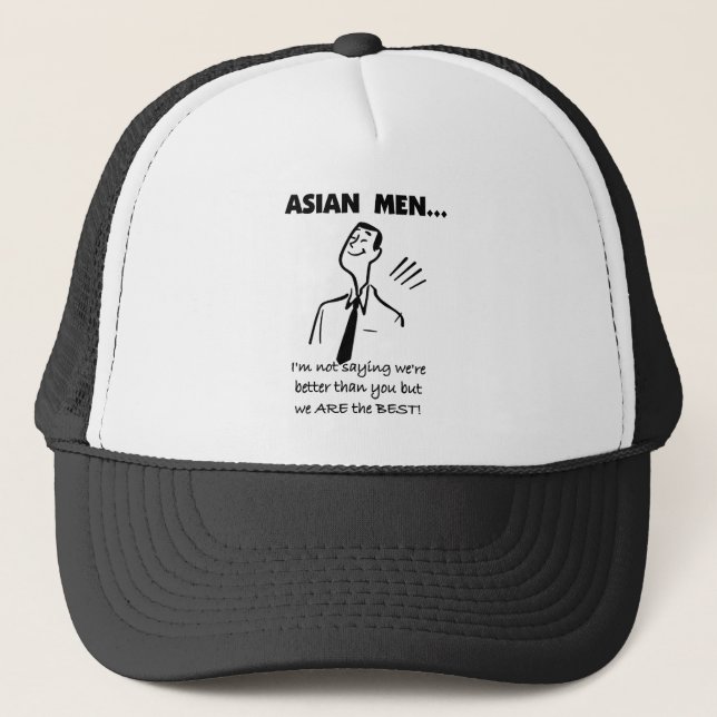 Asian Men Trucker Hat (Front)