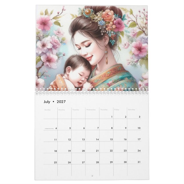 Asian Moms Calendar (Jul 2027)