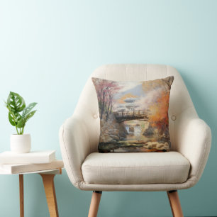 Asian Nature Landscape Cushion