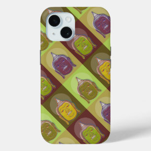Asian Oriental Buddha Zen Pop Art Retro Modern iPhone 15 Case