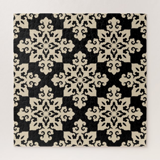 Asian Ornamental Motive Geometric Pattern Jigsaw Puzzle (Vertical)