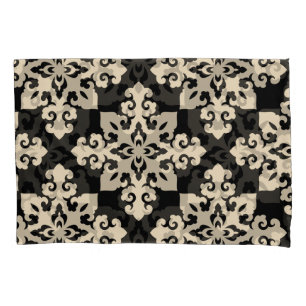 Asian Ornamental Motive Geometric Pattern Pillowcase