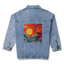 Asian Pacific Inspired Denim Jacket