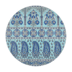 Asian Paisley Border: Traditional Design. Cutting Board