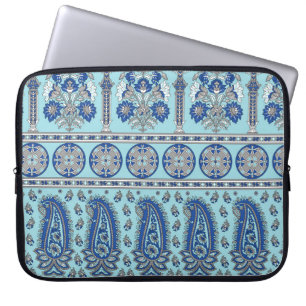 Asian Paisley Border: Traditional Design. Laptop Sleeve
