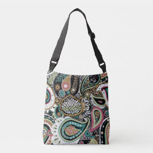 Asian paisley: modern seamless design. crossbody bag