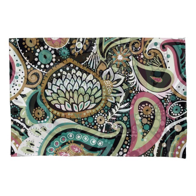 Asian paisley: modern seamless design. pillowcase (Front)