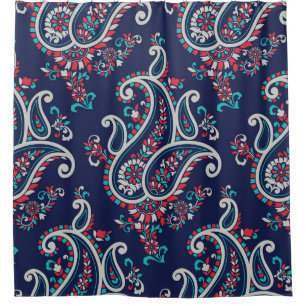Asian Paisley: Traditional Seamless Design. Shower Curtain