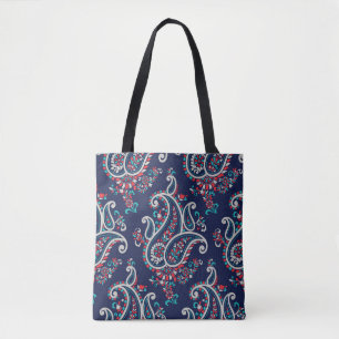 Asian Paisley: Traditional Seamless Design. Tote Bag