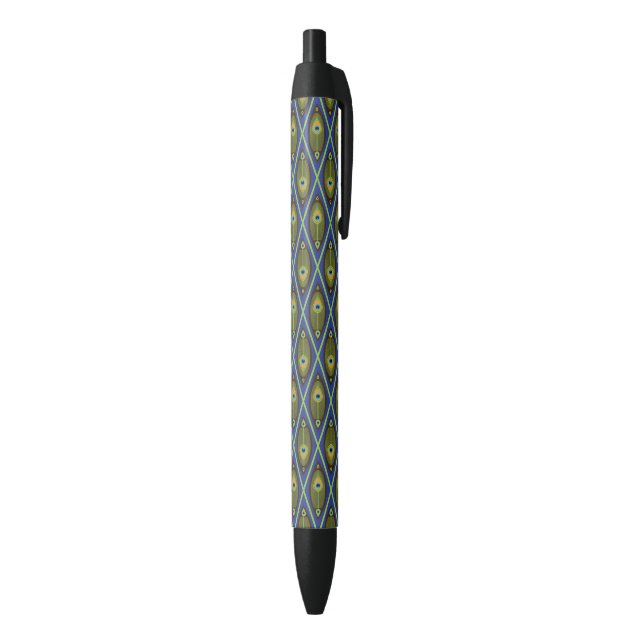 Asian pattern black ink pen (Bottom (Vertical))