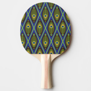Asian pattern ping pong paddle