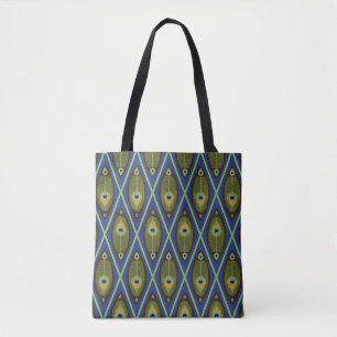 Asian pattern tote bag