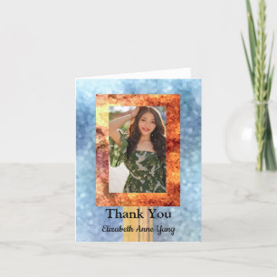 Asian Photo Graduation ThankYou Thank You Card