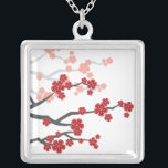 Asian Red Sakura Oriental Cherry Blossoms Necklace<br><div class="desc">Designed by fat*fa*tin. Easy to customise with your own text,  photo or image. For custom requests,  please contact fat*fa*tin directly. Custom charges apply.

www.zazzle.com/fat_fa_tin
www.zazzle.com/color_therapy
www.zazzle.com/fatfatin_blue_knot
www.zazzle.com/fatfatin_red_knot
www.zazzle.com/fatfatin_mini_me
www.zazzle.com/fatfatin_box
www.zazzle.com/fatfatin_design
www.zazzle.com/fatfatin_ink</div>