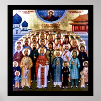 Asian Saints & Jesus Poster