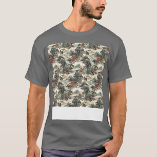 Asian Seamless Pattern Old Japanese Chinese Korean T-Shirt