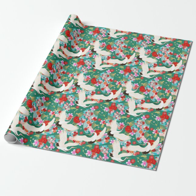 Asian Silk Wrapping Paper (Unrolled)